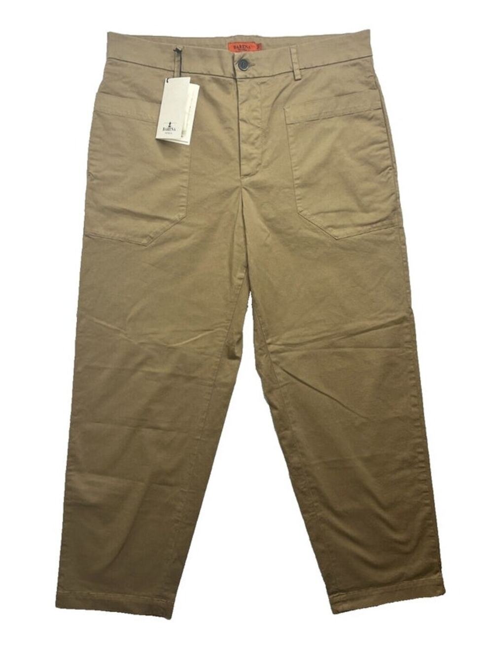 3-2 BARENA Men's Straight Leg Pants Khakis Size US34/EU50